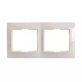 Горизонтальная двухместная рамка IEK