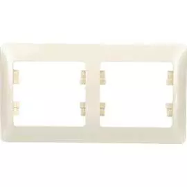 Горизонтальная двухместная рамка Systeme Electric GLOSSA GSL000202