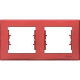 Горизонтальная двухместная рамка Schneider Electric