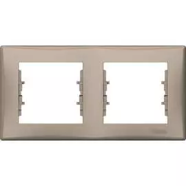 Горизонтальная двухместная рамка Schneider Electric