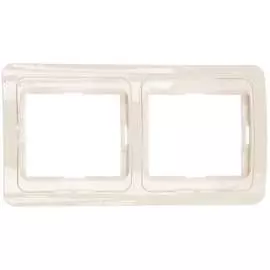 Горизонтальная двухместная рамка Smartbuy Марс SBE-02w-00-FR-2