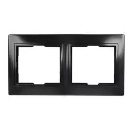 Горизонтальная двухместная рамка Smartbuy Венера SBE-01b-00-FR-2