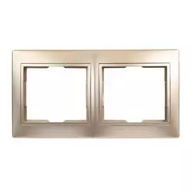 Горизонтальная двухместная рамка Smartbuy Венера SBE-01c-00-FR-2