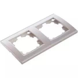 Горизонтальная двухместная рамка UNIVersal Бриллиант 7949711