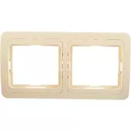 Горизонтальная двухместная рамка UNIVersal Валери Б-ВР002Г