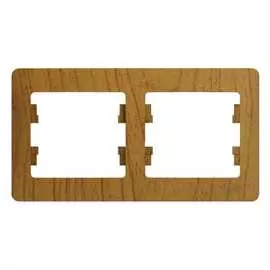 Горизонтальная двухпостовая рамка Systeme Electric GLOSSA GSL000502