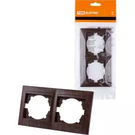 Горизонтальная двухпостовая рамка TDM ELECTRIC Лама SQ1815-0430