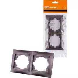 Горизонтальная двухпостовая рамка TDM ELECTRIC Лама SQ1815-0530