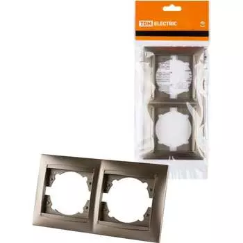 Горизонтальная двухпостовая рамка TDM ELECTRIC Лама SQ1815-0730