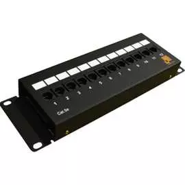 Горизонтальная настенная патч-панель LANMASTER LAN-PPF12U5E/W