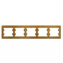 Горизонтальная пятипостовая рамка Systeme Electric GLOSSA GSL000505