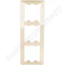 Трехместная рамка Systeme Electric Glossa GSL000203