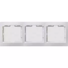 Горизонтальная трехместная рамка IEK КВАРТА EMK30-K01-DM