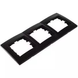 Горизонтальная трехместная рамка Lezard KARINA 707-4200-148