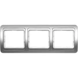 Горизонтальная трехместная рамка Smartbuy Марс SBE-02s-00-FR-3