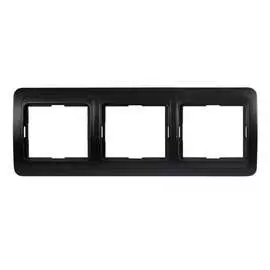 Горизонтальная трехместная рамка Smartbuy Марс SBE-02b-00-FR-3