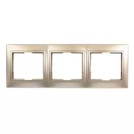 Горизонтальная трехместная рамка Smartbuy Венера SBE-01c-00-FR-3