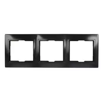 Горизонтальная трехместная рамка Smartbuy Венера SBE-01b-00-FR-3