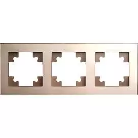 Горизонтальная трехместная рамка STEKKER Катрин GFR00-7003-02 39529