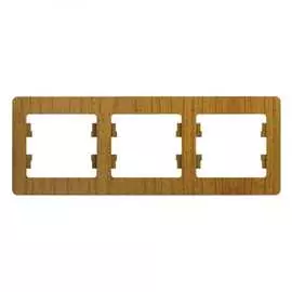 Горизонтальная трехпостовая рамка Systeme Electric GLOSSA GSL000503