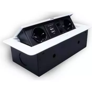 Горизонтальная выдвижная розетка ROCKETSOCKET SHS021-W