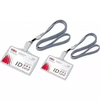 Горизонтальный бейдж для пропуска DELI E5744 382400