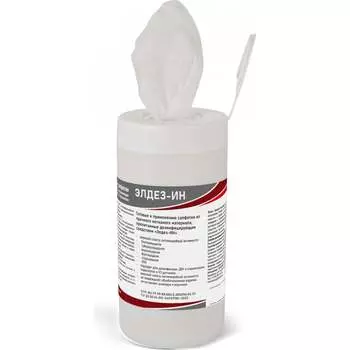 Готовые дезинфицирующие влажные салфетки ООО "БАЗОВАЯ ДЕЗИНФЕКЦИЯ" Элдез-ИН САЛ-В-37