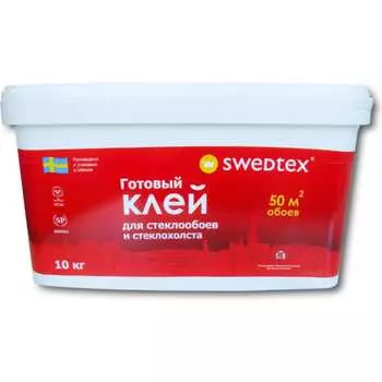 Готовый клей всех видов обоев Swedtex