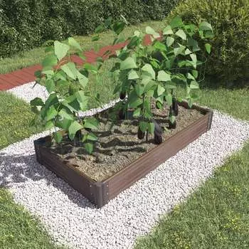 Готовый комплект грядки Еврогрядка rumex (люкс) GEG2-Rumex-Graphite