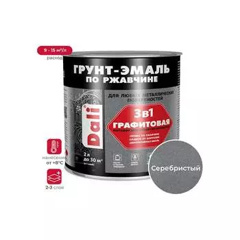 Графитовая грунт-эмаль по ржавчине DALI Dali 221466