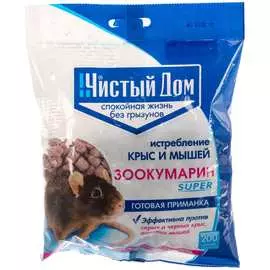 Гранулы от крыс и мышей Чистый дом