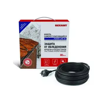 Греющий саморегулирующийся кабель REXANT POWER Line 51-0653