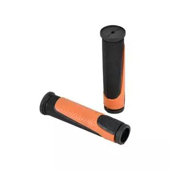 Грипсы Juchuang MTB XH-G56B 125мм, резина,черный\оранжевый HQ-0013840