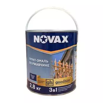 Грунт-эмаль goodhim novax 3в1 бирюзовый ral 5021, матовая, 2,8 кг 39764