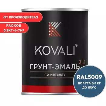 Грунт-эмаль KOVALI kov3.2.4.C.5009.0.8pg