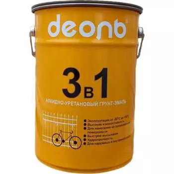 Грунт-эмаль по ржавчине Деоль D3V1BN5