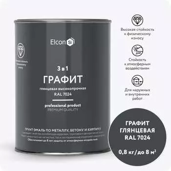 Грунт-эмаль по ржавчине Elcon 00-00750057
