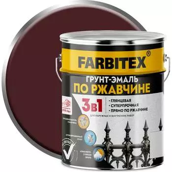 Грунт-эмаль по ржавчине Farbitex 4300013882