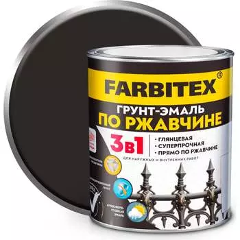 Грунт-эмаль по ржавчине Farbitex 4300013978
