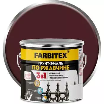 Грунт-эмаль по ржавчине Farbitex 4300013993