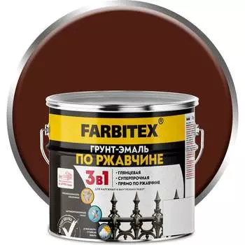 Грунт-эмаль по ржавчине Farbitex 4300013994