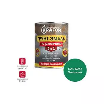 Грунт эмаль по ржавчине KRAFOR 250207