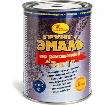 Грунт-эмаль по ржавчине Новбытхим 729