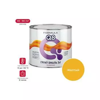Грунт-эмаль по ржавчине ПРЕСТИЖ FORMULA Q8 52028