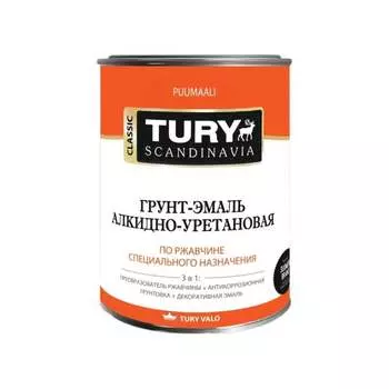 Грунт-эмаль по ржавчине TURY АУ 20012998