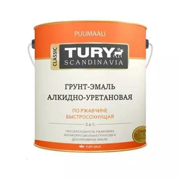 Грунт-эмаль по ржавчине TURY АУ 20012999