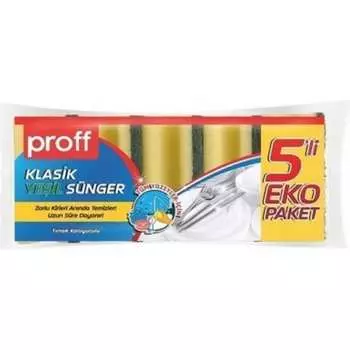 Губка для мытья посуды PROFF PLASTIK