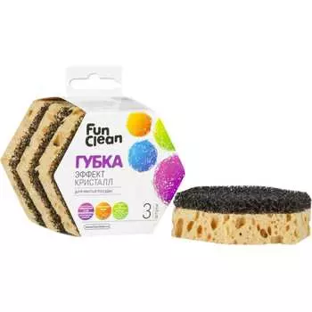Губка для посуды Fun Clean Эффект Кристалл 7770