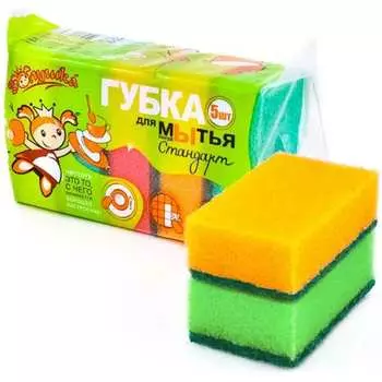 Губка для посуды Золушка Стандарт 614