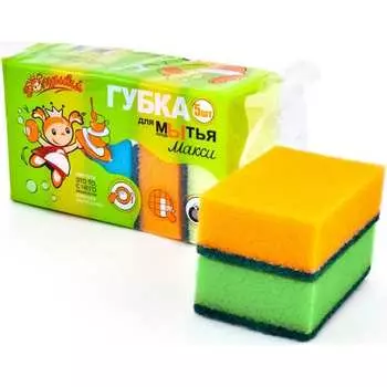 Губка для посуды Золушка Макси 243